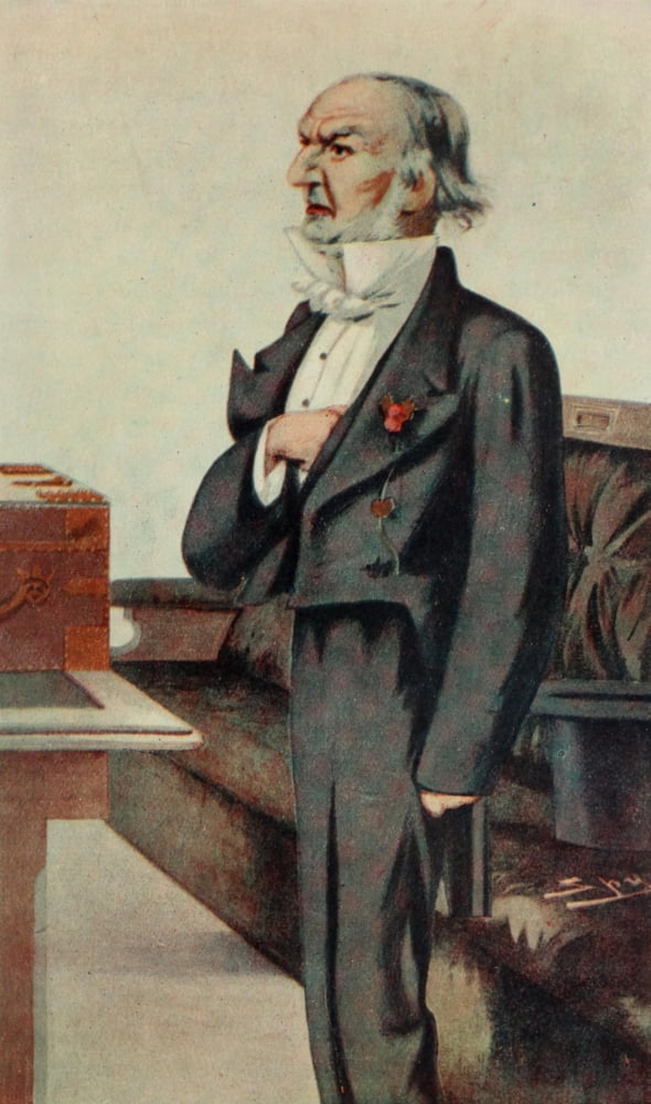 Forty Years of Spy Mr Gladstone 1887 Canvas Art - Leslie M Ward (24 x 36)