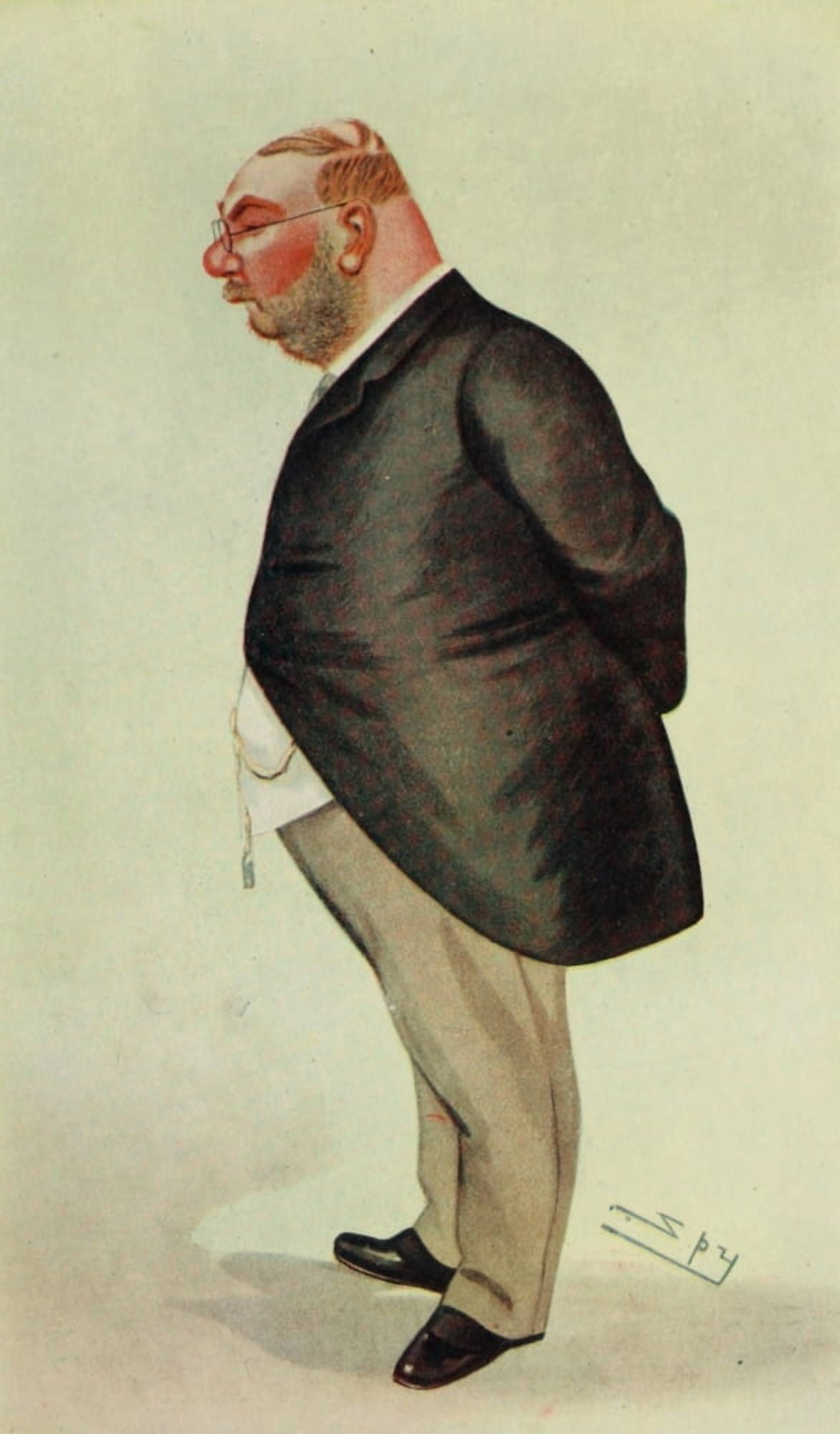 Forty Years of Spy Sir Albert Rollit 1886 Canvas Art - Leslie M Ward (24 x 36)