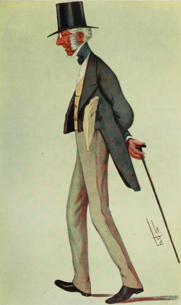 Forty Years of Spy Sir Charles Cox (Banker) 1881 Canvas Art - Leslie M Ward (18 x 24)