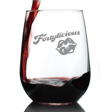 Personalised Engraved Wine Glass – 21st 30th 40th 50th 60th Birthday Gift – Custom Text, Double Sided Available