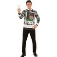 thumbnail image 1 of Forum Adult Santa and Elf Elfie Ugly Christmas Holiday Sweater, XX-Large, 1 of 3