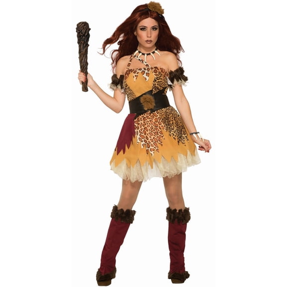 Forum Cavewoman Fancy-Dress Costume for Adults with Prehistoric Style for Adults, Size M