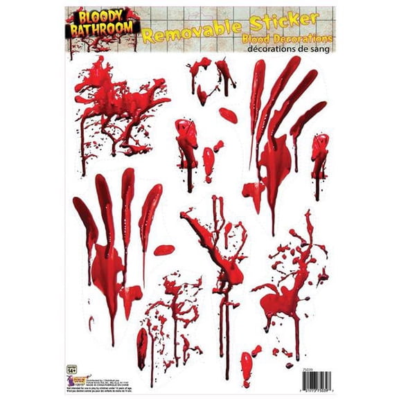 Forum FM75039 Bloody Tile Clings Stickers