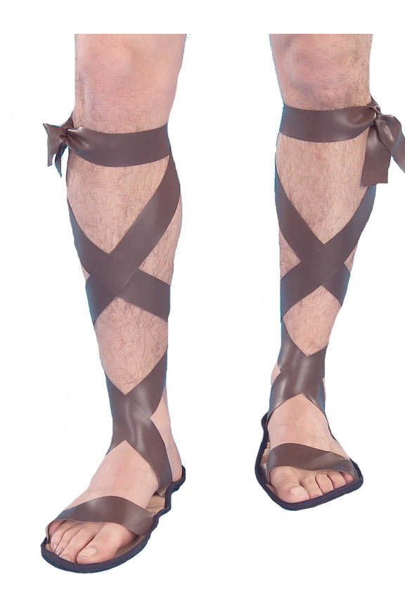 Roman Gladiator Sandal Costume Accessory for Adults, Men's One Size