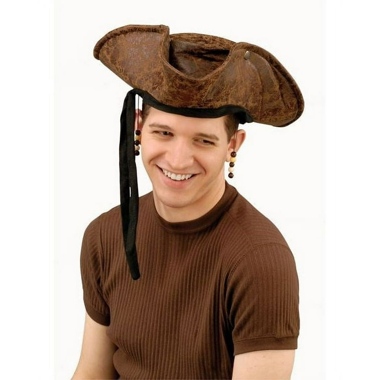 Pirate Hat Adult Brown Pirate Hat Adult Brown