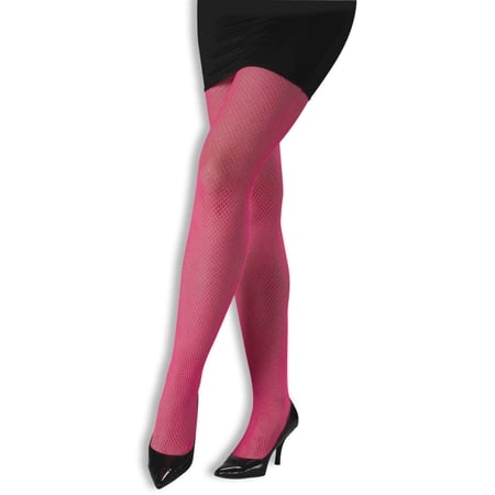 Forum Novelties Adult Neon Pink Fish Net Fishnet Costume Pantyhose