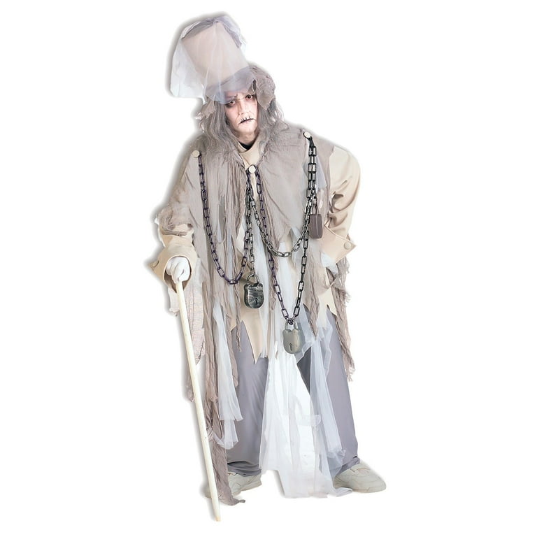 Forum Men's A Christmas Carol Jacob Marley Ghost Costume One