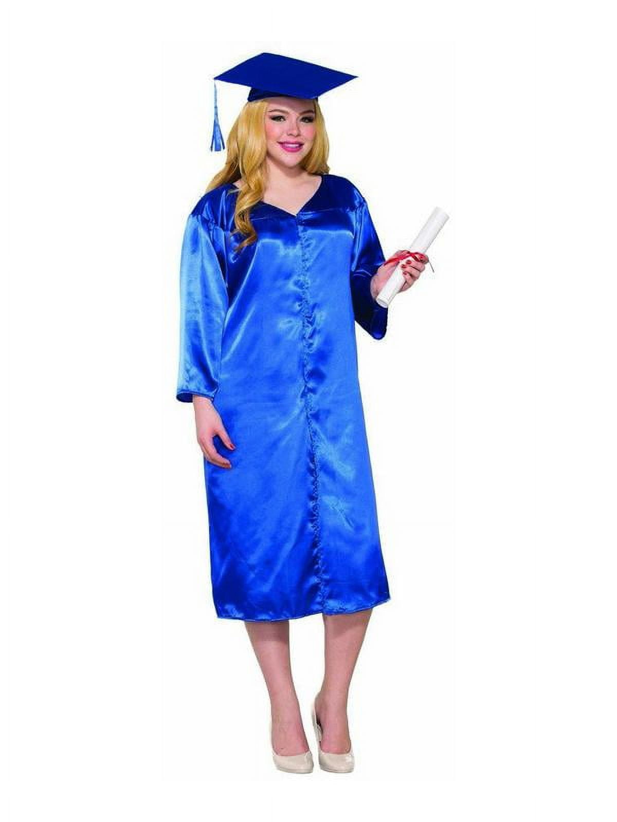 Sewa Graduation Robe Forum Novelties Blue Graduation Adult Robe - One-Size - Walmart.com
