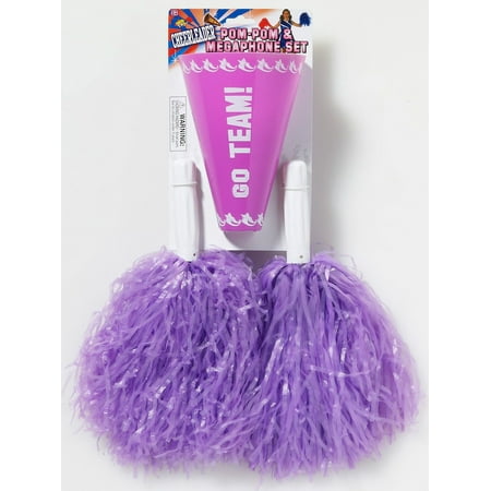 Forum Novelties Cheer Pom & Megaphone - Purple
