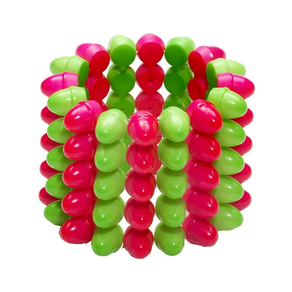 Forum Novelties Club Candy Rounded Spike Green & Pink Costume Accessory Bracelet One Size Unisex