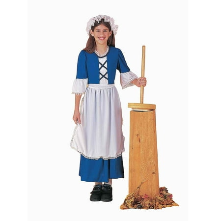 Blue Colonial Girl Child Costume