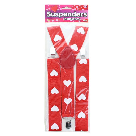 Forum Novelties FRM-84835-C Valentine's Day Heart Adult Costume Suspenders
