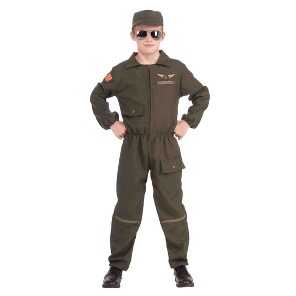Forum Novelties Fighter Jet Pilot Child Costume, Large