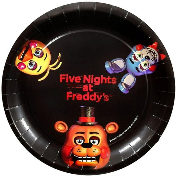Forum Novelties Five Nights At Freddy's 9" Round Paper Plates 8ct