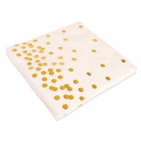 Forum Novelties Gold Dot Paper Lunch Napkins (16)