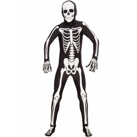 Childs Full Body Jumpsuit I'm Invisible Skeleton Costume Large 12-14