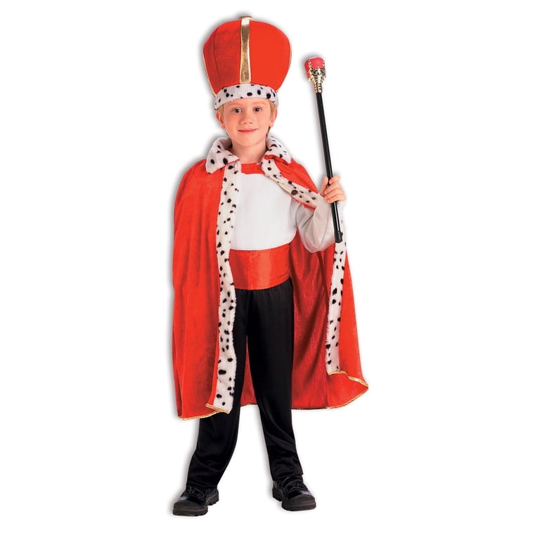 RUBIES II Boys' Medieval King Crown and Robe Costume, Size 6-14