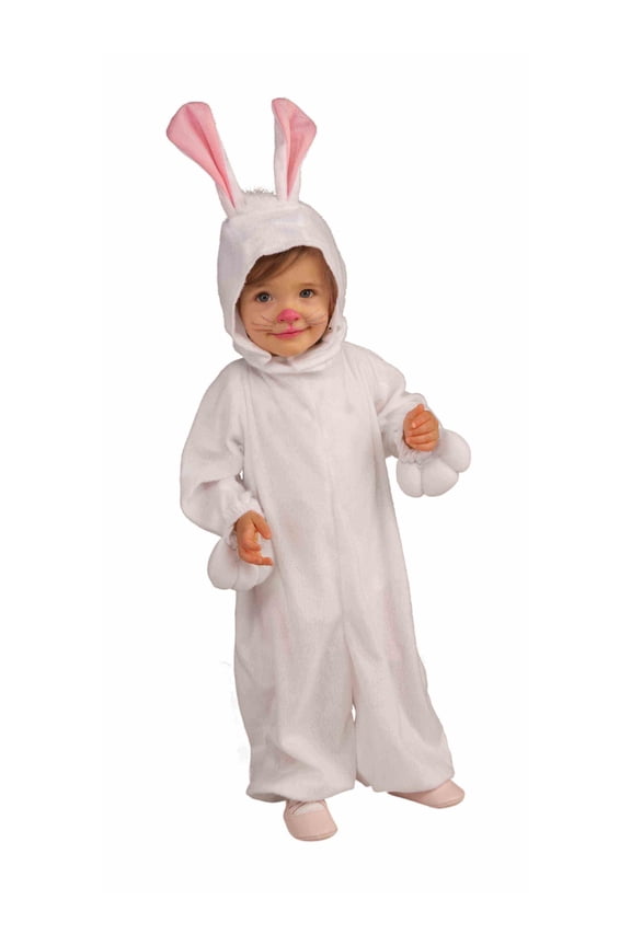 Lil White Bunny Rabbit Costume for Toddlers, Unisex 2T-4T