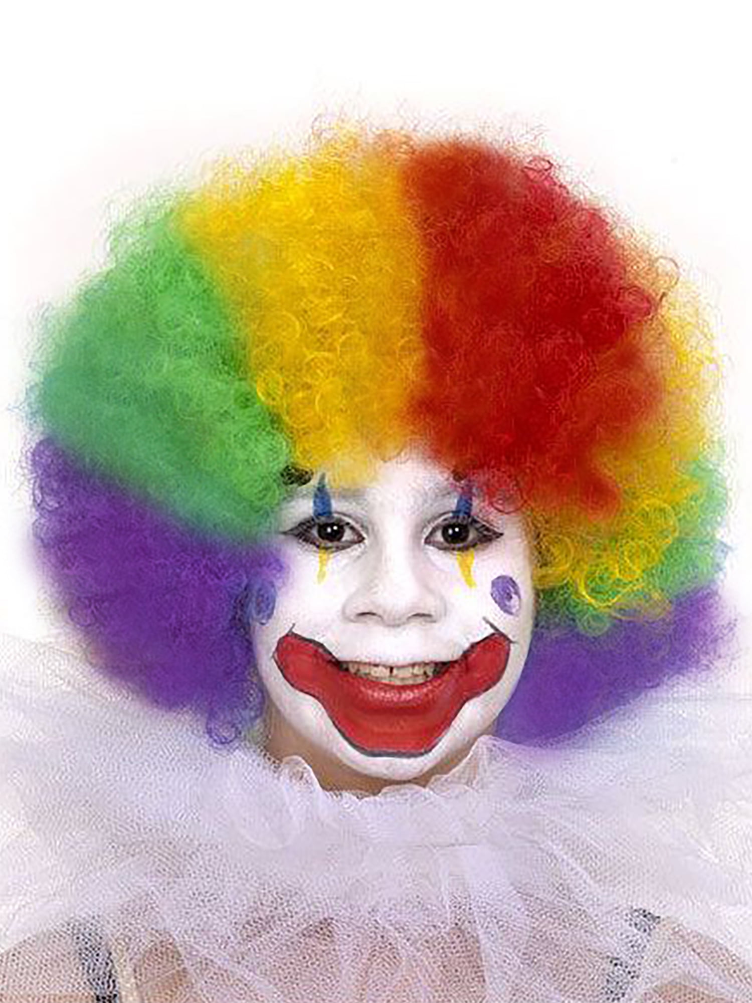 Forum Novelties Rainbow Clown Wig, Multicolor, Costume Wig