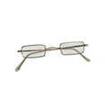 thumbnail image 1 of Forum Novelties Cosplay Santa Claus Square Frame Eye Halloween Metal Adult Costume Glasses, Gold, One-Size, 1 of 2