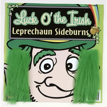 Forum Novelties St. Patrick's Green Costume Sideburns One Size Unisex