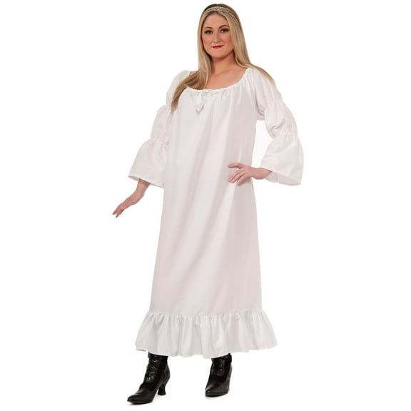 Forum Novelties Women's Plus-Size Medieval Chemise Plus Size Costume Plus White
