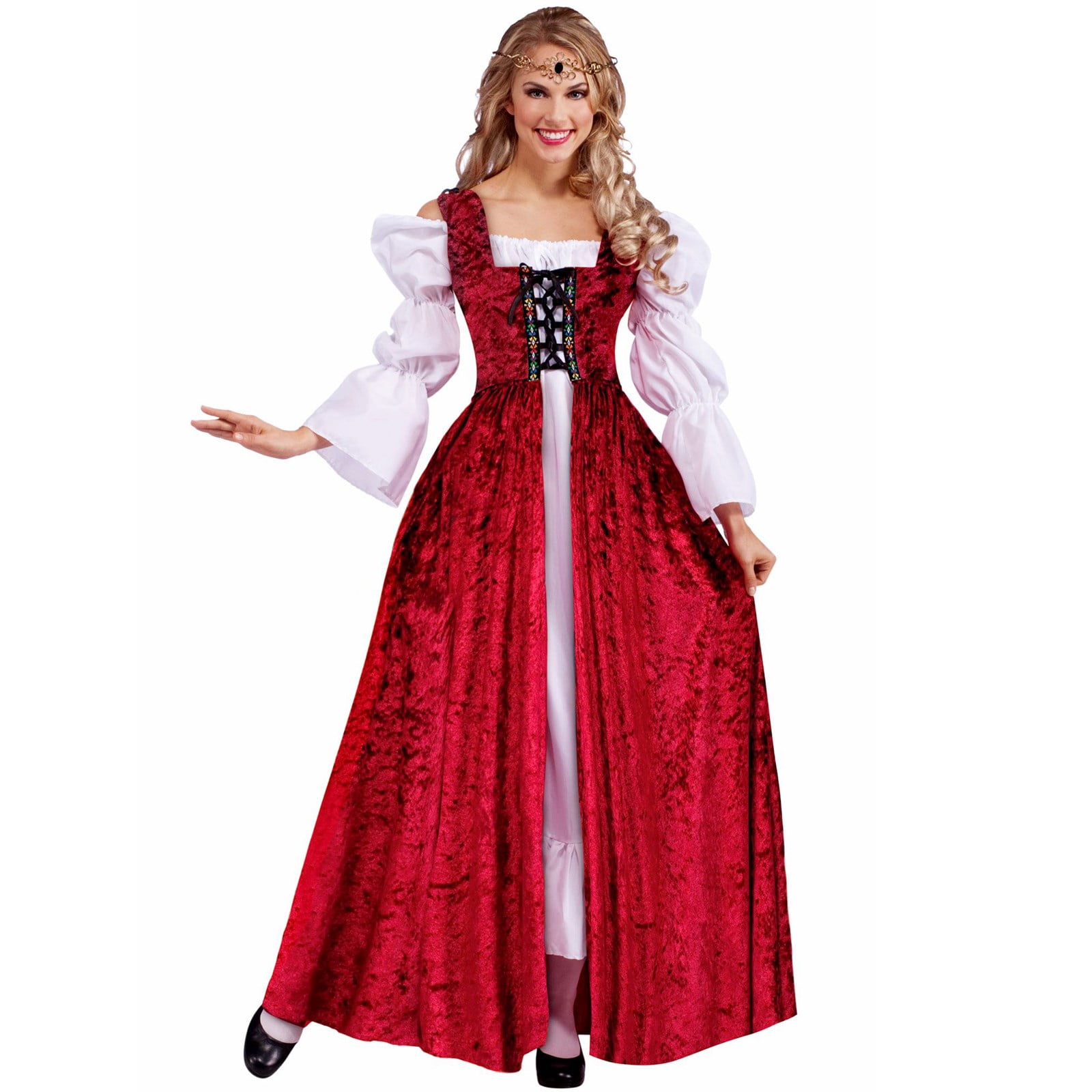 Forum Novelties Womens Medieval Lady Lace Up Over Gown Costume