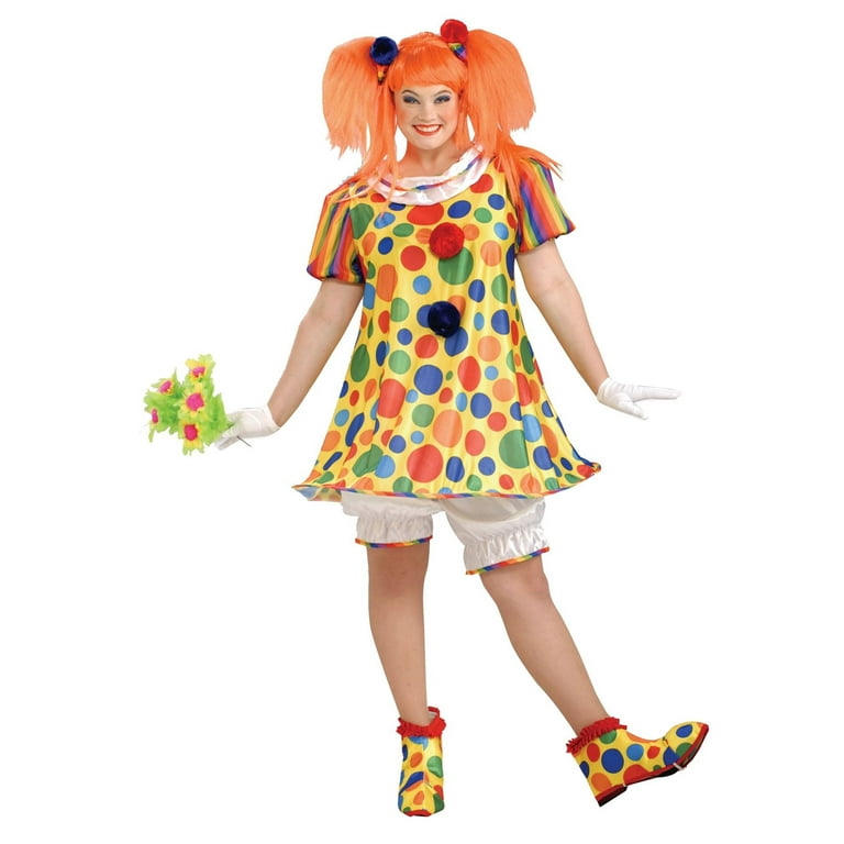Giggles The Clown Lady Costume Multi-Coloured Adult Giggles The Clown Lady Costume Multi-Coloured Adult