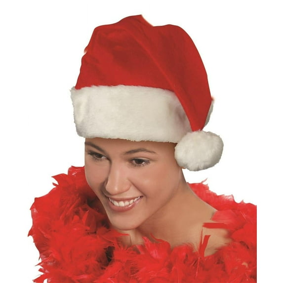 Forum Novelties Deluxe Santa Hat Christmas Costume Accessory One Size Fits Most Unisex