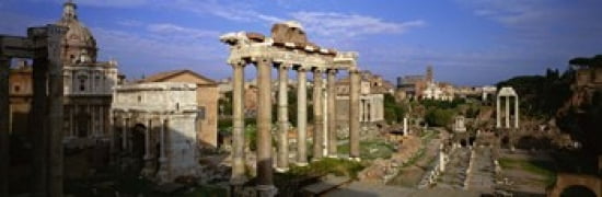 Forum Rome Italy Canvas Art - Panoramic Images (36 x 12)