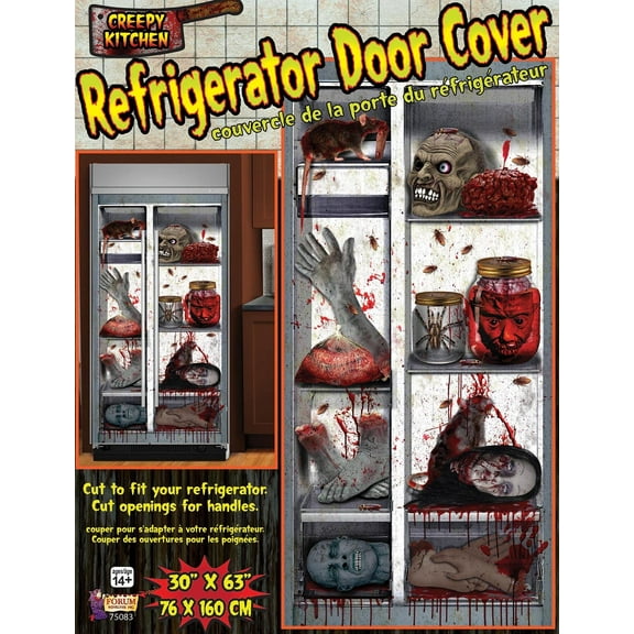 Forum Severed Body Parts Halloween Refrigerator Door Cover Decoration, 63"x30"