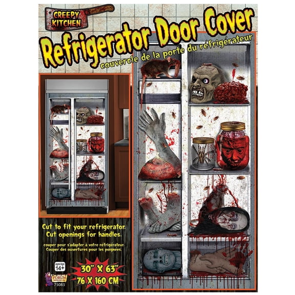 Forum Severed Body Parts Halloween Refrigerator Door Cover Decoration, 63"x30"