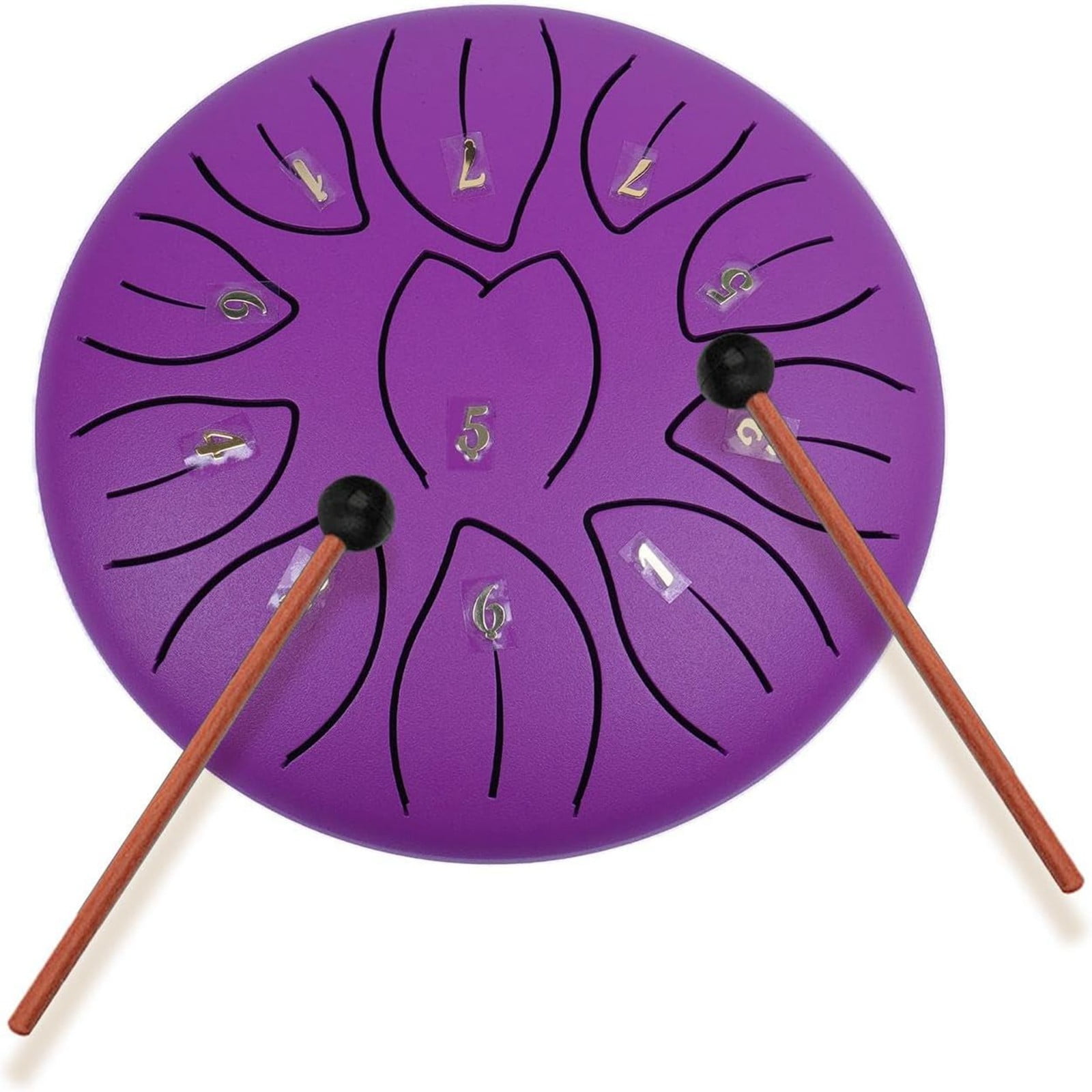 Foruneed Outdoor Rain Drum 6 Inch Steel Tongue Drum 11 Tone Outdoor
