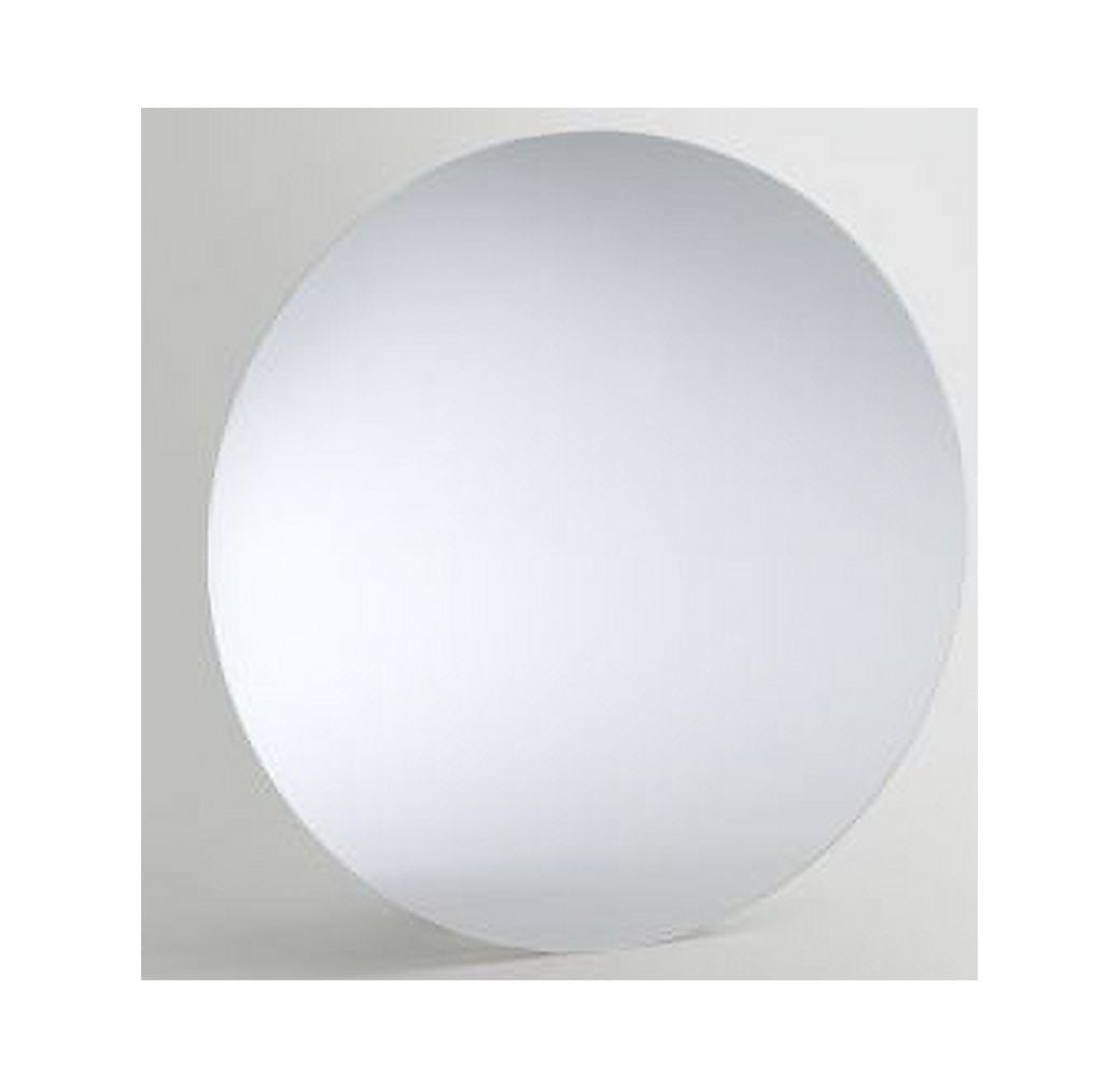 Forus Round Frameless Polished 18 in. Vanity Bathroom Wall Mirror