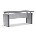 thumbnail image 1 of Forward Furniture Allure 72" x 30" Computer Desk - Commercial Grade - 2 Wire Grommets - Stain, Scratch, Heat Resistant Top - Two Tone Stormy Gray/Ashwood White, 1 of 4