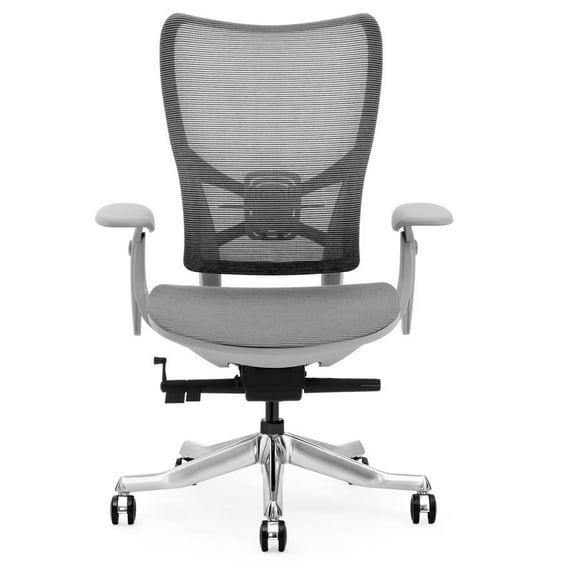 Forward Furniture Vail Arched Mid Back Mesh Office Chair - Commercial Grade - Supports up to 300 lbs. - Lumbar Support - Knee Tilt - Seat Slider - Gray Frame/Gray Mesh