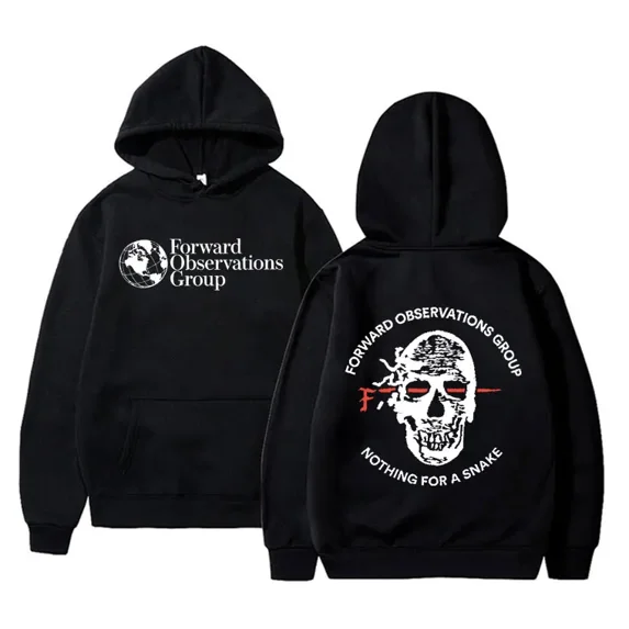Forward Observations Group FOG Gothic Skeleton Graphic Hoodie - Unisex Streetwear Vintage Style