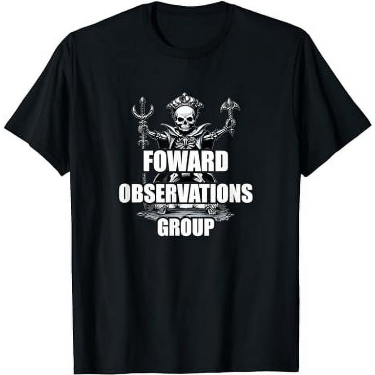 Forward Observations Group. Skeleton and Trident T-Shirt