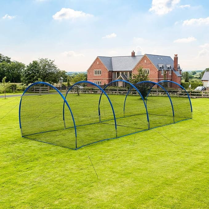 Forza Pop-Up Baseball Batting Cage | Portable, Fiberglass Frame with Polyester Netting, Instant Setup for Anywhere Practice | Multiple Size Options, Includes Carry Bag