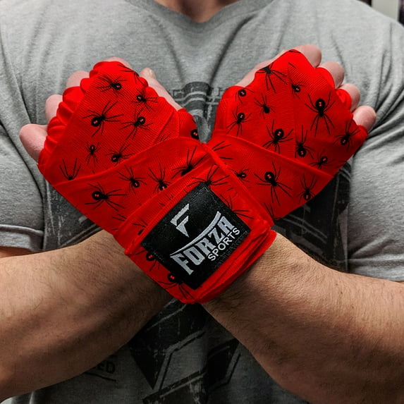 Forza Sports 180" Mexican Style Boxing Handwraps - Spider Red
