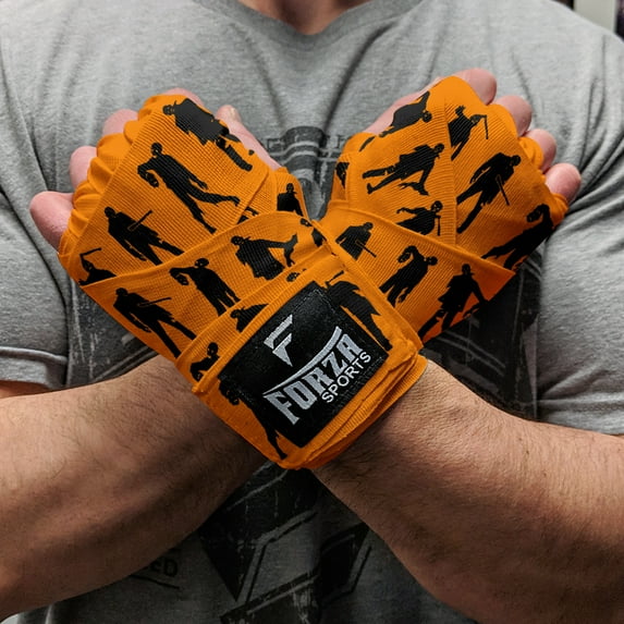 Forza Sports 180" Mexican Style Boxing Handwraps - Zombie Orange