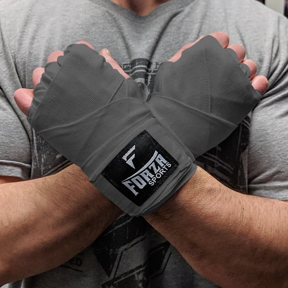 Forza Sports 180" Mexican Style Boxing and MMA Handwraps - Gray
