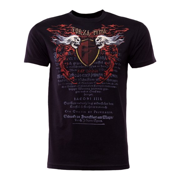 Forza Sports "Immortal Crest" MMA T-Shirt - 2XL - Black