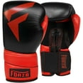 thumbnail image 1 of Forza Sports Pro Leather Boxing Gloves - 18 oz. - Black/Red, 1 of 3