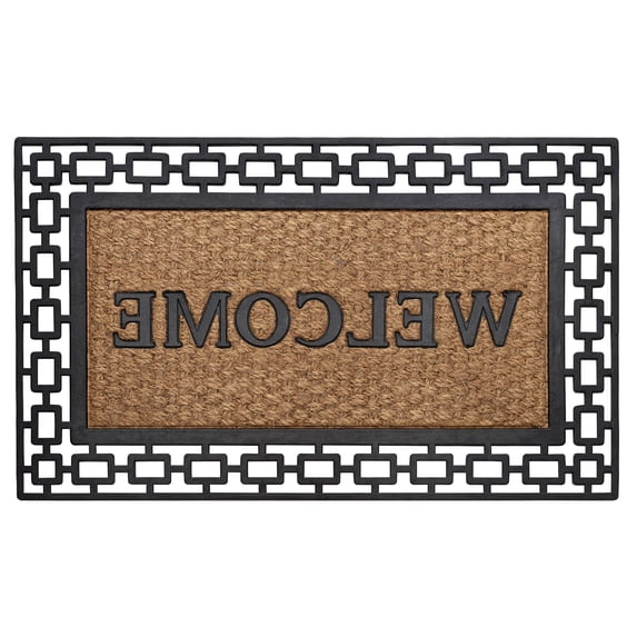 Forza Terra Wrought Iron Rubber Mat 18x30 - Art Deco