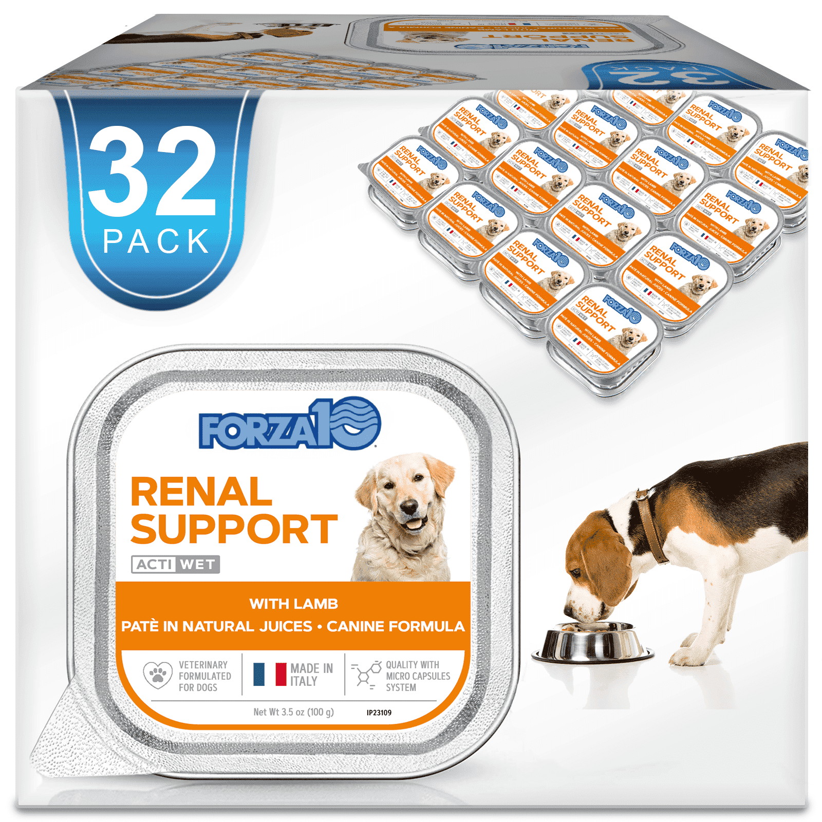 Forza 10, Renal Wet Dog Food, 3.5 oz, Lamb Flavor 32 Pack