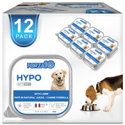 Forza10 Hypo Wet Dog Food for Adult Dogs - 3.5 oz, 12 Pack - Lamb Flavor | Actiwet Hypo Vet-Formulated for Adult Dogs with Allergies - Non-GMO - Skin and Coat Support - Made in Italy