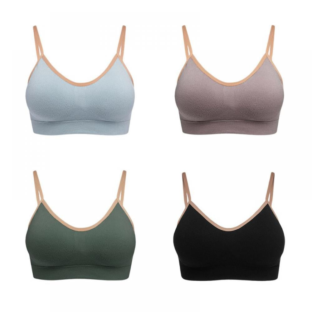 Free-Sized Puberty Girls Bras for Teenager Nylon Bra for Girl Non Padded Training  Bra for Kids Underwear Brazer Non Wired in Black and Beige for 8 to 18 Year  Hidden Bras for