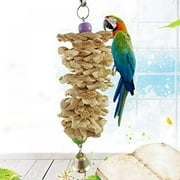 Forzero Bird Parrot Swing Chewing Toys-Hanging Bell Bird Cage Toys Suitable for Small Parakeets, Cockatiels, Conures, Finches,Budgie,Macaws, Parrots, Love Birds