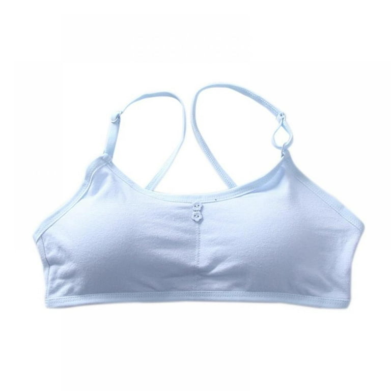 Blue Color Soft Cotton Padded Sports Bra For Women